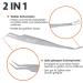 Helperfect Premium 2-in-1 Stainless Steel Tick Pliers for Dogs & Cats | Effective Tick Remover with Tweezers & Hooks | Essential Pet Owner Tool - Buy Online on GoSupps.com