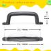 Set of 2 Playground Handles for Kids Safety - Black | Swing Set Hand Grips for Playset, Climbing Frame, Jungle Gym, Play House - Buy Online on GoSupps.com