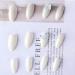 24 Pieces Aurora Fake Nails Set - Long White Butterfly Design - Perfect for Bridal Nail Art & Wedding Tools - Buy Online on GoSupps.com