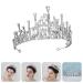 Buy Lurrose Ice Cream Cone Crown Tiaras - Rhinestone Silver Wedding Hair Accessories for Women - Buy Online on GoSupps.com