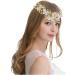 IYOU Fairy Flower Headband Gold Pearl Hair Band Crown Leaf Elf Headpiece Tiara Woodland Princess Wedding Hair Accessories for Women and Girls - Buy Online on GoSupps.com