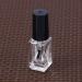 10Pcs 15ml Clear Refillable Nail Polish Bottles - Empty Cosmetic Holders with Brush for Nail Art - Black & White - Buy Online on GoSupps.com