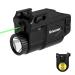 Gmconn Gun Light Laser Sight Weapon Pistol Flashlight 650 Lumen with Green Laser Sight Combo, Built in USB Rechargeable Battery (Black)
