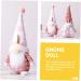 Zerodeko Adornment Pink Valentines' Dwarf Dolls Desktop Decors Hat Cute Valentine Adorable Ornament Plush As Shown 33X12X8CM - Buy Online on GoSupps.com