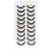 FRCOLOR 10 Pairs of False Eyelashes Fluffy Pesta as Postizas Natural Artificial Eyelashes Long Black Thick Eyelashes Magnetic Eyelashes Natural Look 3D Adhesive Form Chemical Fibre