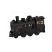 Baoblaze Retro Train Essential Oil Diffuser Humidifier with Light US 110V Plug Multipurpose 24x8.3x13.8cm Portable 300ml Capacity for Home Bedroom