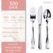 300 Plastic Silverware Set - Disposable Cutlery Utensils - Heavy Duty Bulk Flatware Set Silver - 100 Forks, 100 Spoons, 100 Knives - Buy Online on GoSupps.com
