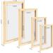 Caydo 4 Pieces Screen Printing Frames Set - 110 Mesh, Ideal for Beginners and Kids - 4 Sizes Included: 9x5.1, 10.6x6.7, 12.2x8.2, 14x10 Inches - Buy Online on GoSupps.com