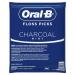 Oral-B Charcoal Infused Mint Dental Floss Picks - 75 Count, Pack of 4 - Buy Online on GoSupps.com