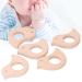 5Pcs Natural Wood Bird Teething Rings for Infant Toddler DIY Handiwork - Buy Online on GoSupps.com