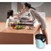Carrier Handle Trash Bag Black Plastic Garbage Bag 225pcs Vest Type Black Trash Bag for home kitchen use 60x100cm - Buy Online on GoSupps.com