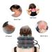 Cervical Neck Traction Device - Adjustable Neck Support & Massager for Pain Relief - Inflatable Brown Bandage - Buy Online on GoSupps.com