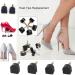 6 Pairs Non-Slip Black High Heel Replacement Tips for Women - Size 11-13 mm - Buy Online on GoSupps.com