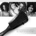 Detangling Brush for Afro American Hair | Textured 3a-4c Kinky Coils | Wet/Dry, Thick, Long, Curly Hair Detangler - Black - Buy Online on GoSupps.com