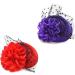 amangul Teenagers Hair Clip with Flower Decor Top Hat Shape Hairpin Colorful Hair Clip for Taking Photo Hairpins for Woman Girl(Red) - Buy Online on GoSupps.com
