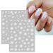 JMEOWIO Spring White Flower Nail Art Stickers - 12 Sheets | Self-Adhesive Pegatinas U as | Summer Butterfly Leaf Floral Design | Nail Supplies & Accessories - Buy Online on GoSupps.com