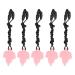 Bite Toys for Toddlers - Maple Leaf Baby Bite Ring Necklace - 5 Pieces High-Temperature Resistant Easy to Wear Light Pink - Buy Online on GoSupps.com