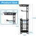 Black Toilet Paper Holder Stand with Shelf - Free Standing Bathroom Tissue Roll Storage Rack - Buy Online on GoSupps.com