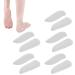 Heel wedge inserts 5 pairs / set heel inserts for shoes silicone inlays with wedge heel medium and side heel orthopedic gel protection shells or correct