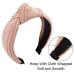 Ivyu Knotted Turban Headbands for Women - Straw Boho Twist Hair bands - Wide Top Knot Hairbands for Girls - Beech Beauty Accessories - Buy Online on GoSupps.com