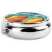 Beach & Surfboard Portable Metal Pill Box | Round Mini 3-Compartment | Travel Essential for Small Pills - Black - Buy Online on GoSupps.com