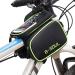 AIXIN B-Soul Bike Tube Frame Bag Saddle Bag Touchscreen Phone Bag 6.2Inch Cellphone Bicycle Riding Bag Waterproof Green