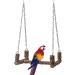 Bird Toys Wooden Perch For Large Birds Natural Wood Parrot Swing Chew Toy Easy To Install For African Greys Mini Macaws Bird Chew Toys Wood For Cockatiels Parakeets Lovebirds Conure Parrots - Buy Online on GoSupps.com