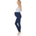 SoftSail Maternity Leggings: Over Bump Belly Support, High Waisted Cotton Trousers - Navy - Size 14 - Buy Online on GoSupps.com
