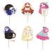 Ziyziiy 24pc Cute Cupcake Toppers boy s Birthday Party Decoration Cake Decoration Children's Favorite