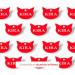 Ibera Gifts - Personalized Cat Head Engraved Medallion for Small to Large Cats | Custom Badge Collar Name Tag - Red - Buy Online on GoSupps.com