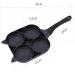 Zerodeko 3 Pcs Frying Pan Omelet Pans Egg Skillet Barbeque Grill Accessories Four- Hole Egg Pan Non Stick Fry Pan Egg Cooking Pot BBQ Accessories for Grill Aluminum Alloy Mini Supplies 38X21X2CMx3pcs Blackx3pcs - Buy Online on GoSupps.com