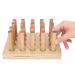 Finger Orthotics Finger Training Wood Board Finger Exerciser Board for Stroke Hemiplegia Patients (M)