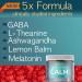 Calm Gummies 5x Stress supplement with Ashwagandha GABA L-Theanine Lemon Balm Melatonin | Might help Support Healthy Response to Stress | Vegan & Sugar Free | Strawberry 1 month supply - Buy Online on GoSupps.com