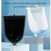 Wall Mount Plastic Urinals Urine Diverter for Men Simple Urinals Efficiency Washout Urinal Public Toilets Waterless Urinals with Hose Outdoor Construction Site Temporary Urinal Black Surface Mounted Surface mounted Black - Buy Online on GoSupps.com