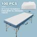 100-Pack Disposable Massage Table Sheets - Non-Woven Oil-Waterproof Bed Cover - Soft, Durable & Latex-Free - 31 x 74.9 Inches - White - Buy Online on GoSupps.com