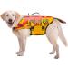 Dog Life Jacket Pet Flotation Life Vest Size Adjustable Dog Lifesaver Preserver Swimsuit with handle for Swimming Boating Hunting Lobster Style Jacket (L) - Buy Online on GoSupps.com