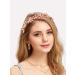 IYOU Princess Girls Headband Pink Flower Hair Bands Floral Leaf Birthday Communion Hair Accessories for Kids - Buy Online on GoSupps.com