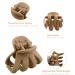 Kavya 12 Pcs Small Claw Clips - Non-Slip Mini Hair Claw Clips for Fine Hair - Brown Octopus Hair Clips for Women and Girls - Buy Online on GoSupps.com