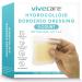 ViveCare Hydrocolloid Bandages 6x6 - Large Sterile Hydrocolloid Dressing - Hydrocolloid Wound & Pressure Sore Patches - Waterproof Hydrocolloid Bandaid for Blister Burns Bed Sores & Ulcer - 5 Pack 6 Inch