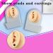 2Pcs Soft Silicone Ear Model with Acrylic Stand - Flexible Reusable Fake Ear for Piercing Practice and Jewelry Display (Skin Color) - Buy Online on GoSupps.com