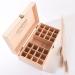 Premium Wooden Essential Oil Box with 25 Compartments | Aromatherapy Storage & Organizer for Essential Oils - Buy Online on GoSupps.com