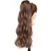 PrinFantasy Brown Wave Ponytail Hair Extension 24 inch - Long Fluffy Synthetic Wrap Around Pony Tail MW126 - Buy Online on GoSupps.com