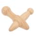 Minkissy foot massage device Neck-massage tab trigger point massage device made of wood massage base for scratch board wood tool massage tab made of wood massage roller made of wood wooden shoulder