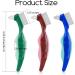 3 Color Denture Toothbrush 3 Pcs Double Bristle Head Denture Cleaning Brush Set with Multi-Layered Bristles and Rubber Anti-Slip Handle for False Teeth Cleaning - Buy Online on GoSupps.com