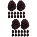 HEMOTON 40 Pcs Simulation Fruit Model Raspberries Models Fake Fruit Artificial Raspberry Simulated Fruit Adornment Imitation Fruit Ornaments Toy Wild Strawberries Pvc Child