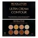 Makeup Revolution Ultra Cream Contour Palette - Highlighters & Contour Shades for Definition & Sculpting - Vegan - 13g - Buy Online on GoSupps.com