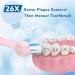 FUMEIKANG Kids Sonic Electric Toothbrush - Rechargeable Smart Timer Power Toothbrush for Boys and Girls - Pink Ages 3-12 - Buy Online on GoSupps.com