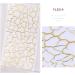 8 Sheet Gold Silver Nail Art Stickers Glitter Metallic Chains Wave Stripe Lines Stars Nail Sticker Self-adhesive Striping Tape for Nail Lovers - Buy Online on GoSupps.com