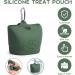 Silicone Dog Treat Pouch for Training & Walking | Portable Magnetic Closure & Waist Clip | Durable & Green with Carabiner - Buy Online on GoSupps.com