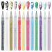 Nail Beauty Acrylic Paint Markers 3D DIY Art Pens for Nail Graffiti Manicure Tool Set with 12-Color Array Pen for Nail Drawing Stripes Dots & Lines Ideal Present for Women